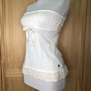 Abercrombie Kids White Sleeveless Top